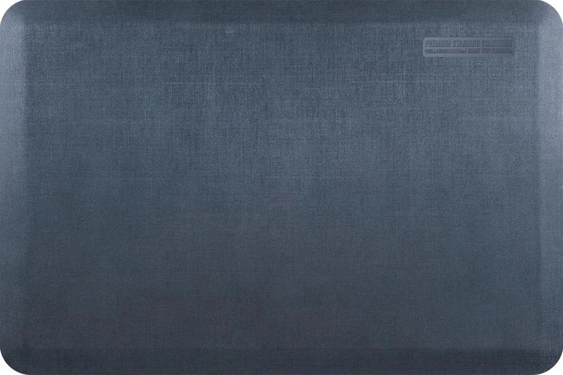 WellnessMats - Linen 36" x 24" Lagoon Floor Mat - EL32WMRBGRY