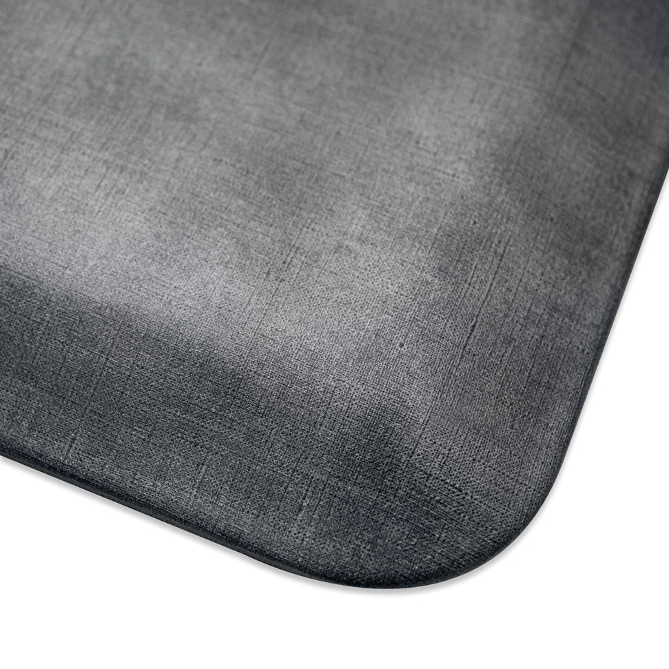 WellnessMats - Linen 36" x 24" Onyx Floor Mat - EL32WMRBNBLK - DISCONTINUED