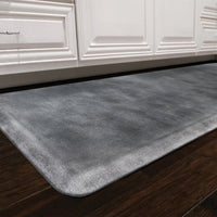 WellnessMats - Linen 36" x 24" Onyx Floor Mat - EL32WMRBNBLK - DISCONTINUED