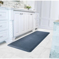 WellnessMats - Linen 72" x 24" Lagoon Floor Mat - EL62WMRBGRY - DISCONTINUED