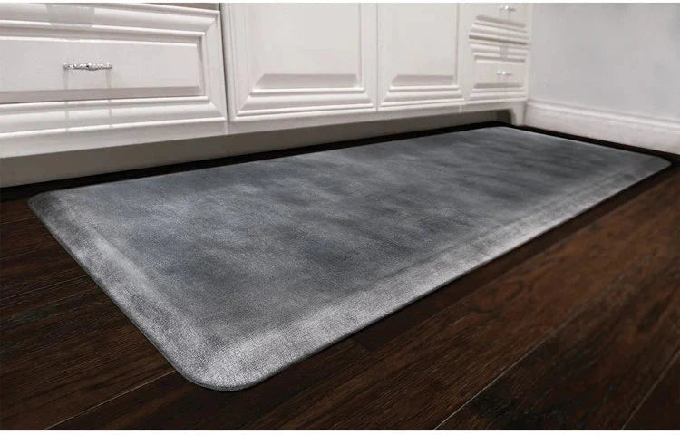 WellnessMats - Linen 72" x 24" Onyx Floor Mat - EL62WMRBNBLK