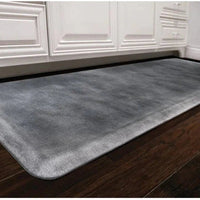 WellnessMats - Linen 72" x 24" Onyx Floor Mat - EL62WMRBNBLK