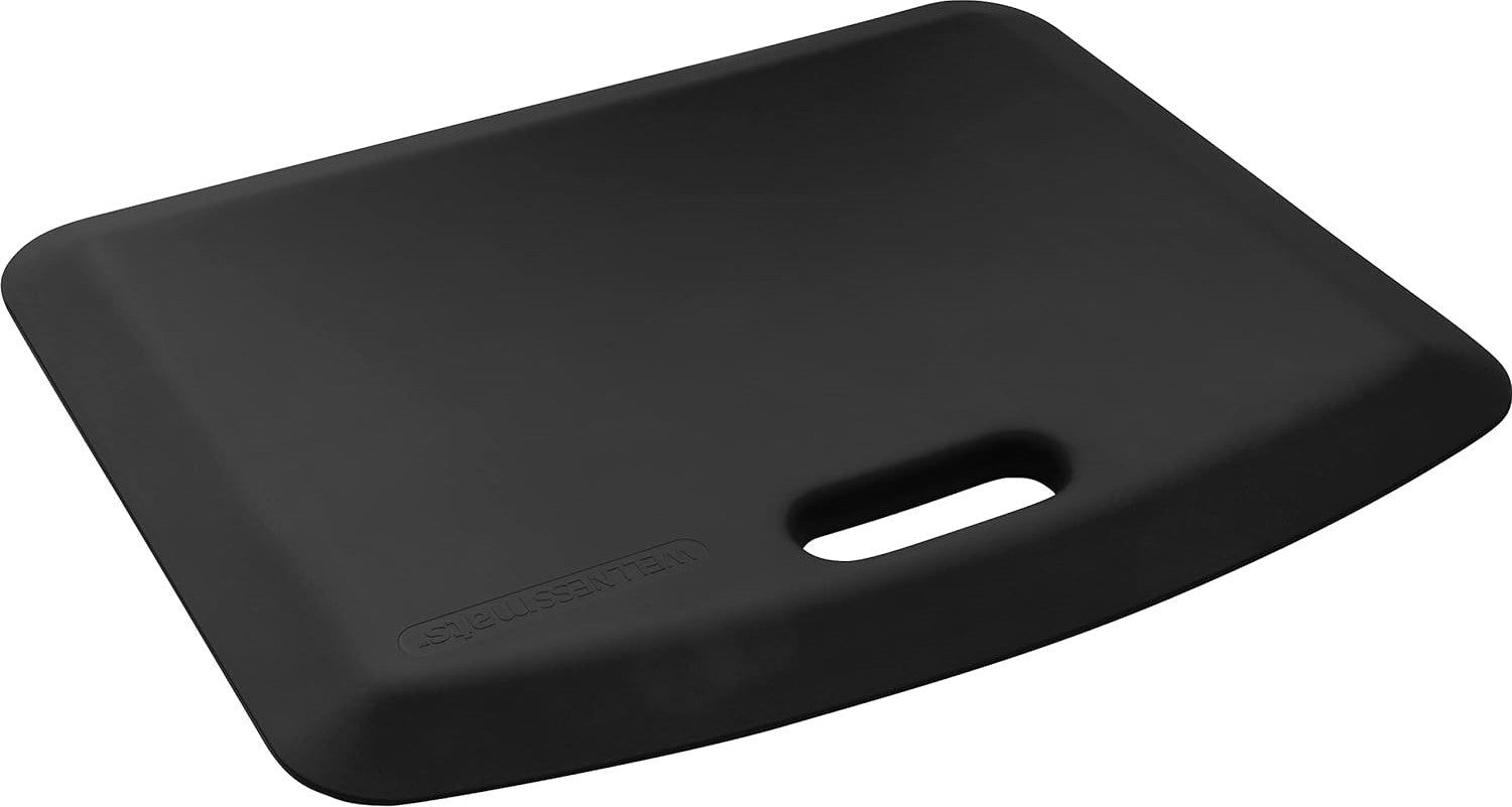 WellnessMats Original 22 X 18 Black Floor Mat MOBWMRBLK Wellnessmats original 22 x 18 black floor mat mobwmrblk