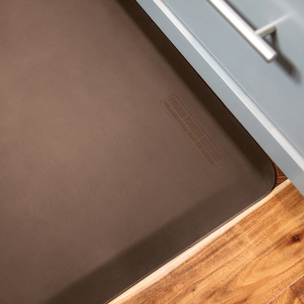 WellnessMats - Original 36" x 24" Brown Floor Mat - 32WMRBRN