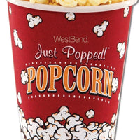 West Bend - 1 QT Reusable Plastic Theater Popcorn Bucket - PC10627