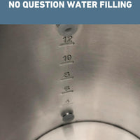 West Bend - 12-Cup Silver Classic Stainless Steel Electric Coffee Percolator with Heat Resistant Handle - 54159