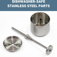 West Bend - 12-Cup Silver Classic Stainless Steel Electric Coffee Percolator with Heat Resistant Handle - 54159