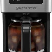 West Bend - 12-Cup Stainless Steel Hot & Iced Coffee Maker - CMWB12BK13