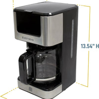 West Bend - 12-Cup Stainless Steel Hot & Iced Coffee Maker - CMWB12BK13