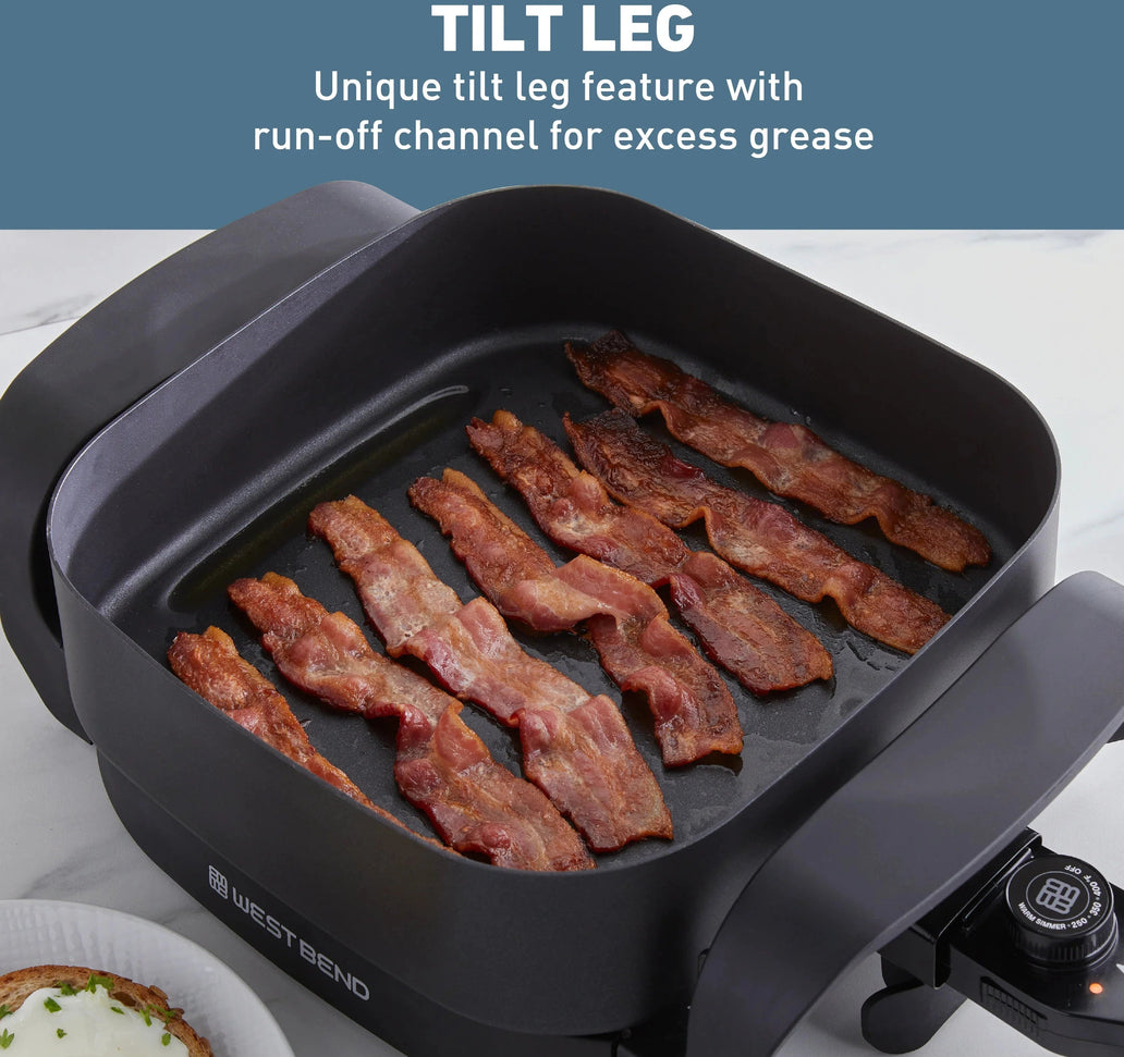 West Bend - 12" Electric Skillet with Non-Stick Coating - SKWB12BK13