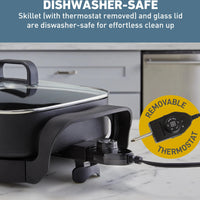 West Bend - 12" Electric Skillet with Non-Stick Coating - SKWB12BK13