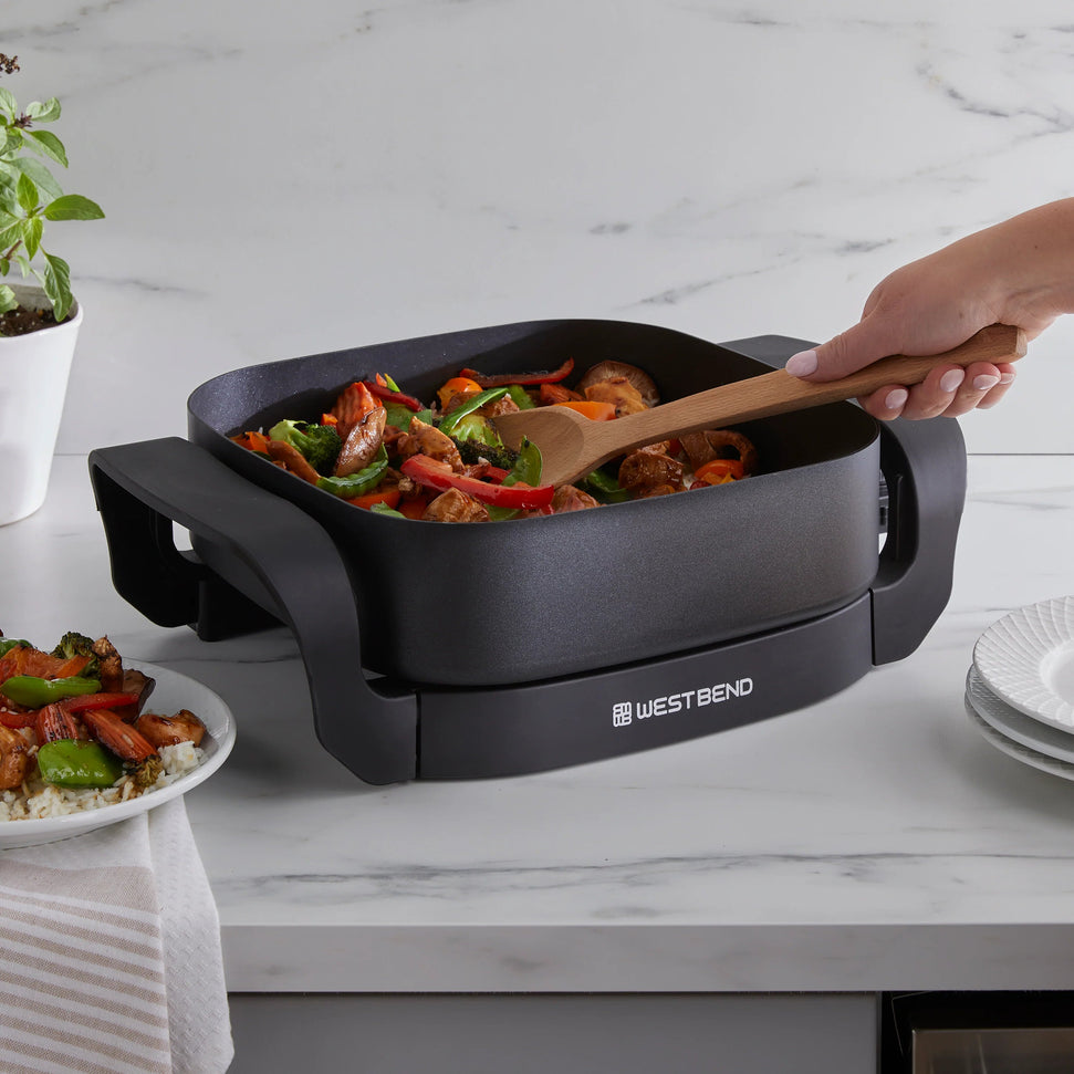 West Bend - 12" Electric Skillet with Non-Stick Coating - SKWB12BK13
