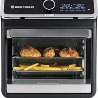 West Bend - 15 QT Black Air Fryer Oven with 16 Presets - AFWB15BK13