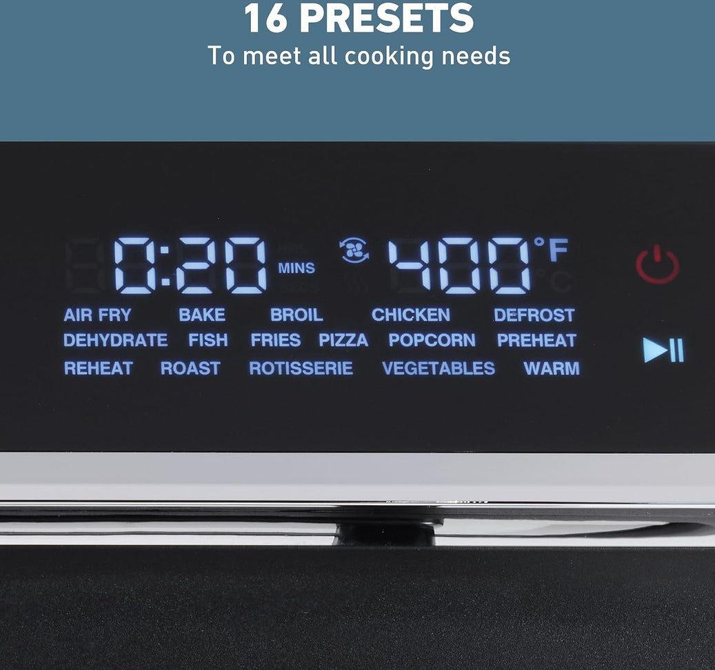 West Bend - 15 QT Black Air Fryer Oven with 16 Presets - AFWB15BK13