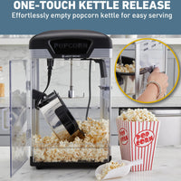 West Bend - 4 QT Black Theater Crazy Popcorn Machine - PCWBTCBK13