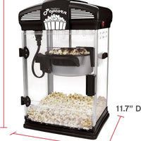 West Bend - 4 QT Black Theater Oil Popcorn Machine - 82515B