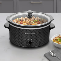 West Bend - 6 QT Ceramic Black Manual Slow Cooker - SCWB6QPTBK13