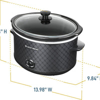 West Bend - 6 QT Ceramic Black Manual Slow Cooker - SCWB6QPTBK13