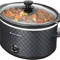 West Bend - 6 QT Ceramic Black Manual Slow Cooker - SCWB6QPTBK13
