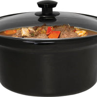 West Bend - 6 QT Ceramic Black Manual Slow Cooker - SCWB6QPTBK13