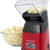 West Bend - 4 QT Red Air Crazy Hot Air Popcorn Machine - PC8448RD13