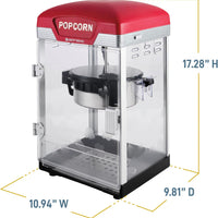 West Bend - 4 QT Red Theater Crazy Popcorn Machine - PCWBTCRD13