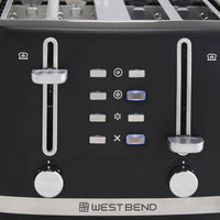 West Bend - 4-Slice Black Toaster - TTWB4SBK13