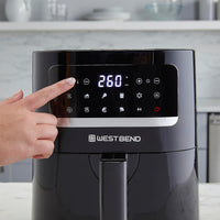 West Bend - 5 QT Air Fryer with 10 Presets - AFWB5QBK13