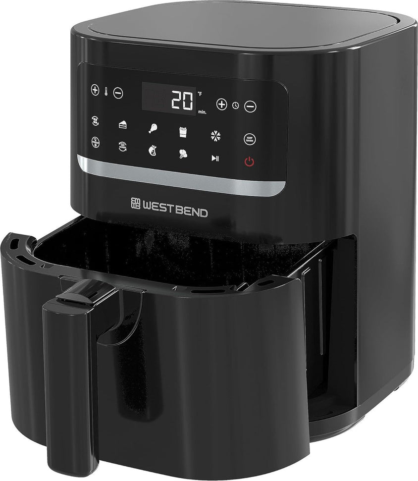 West Bend - 5 QT Air Fryer with 10 Presets - AFWB5QBK13