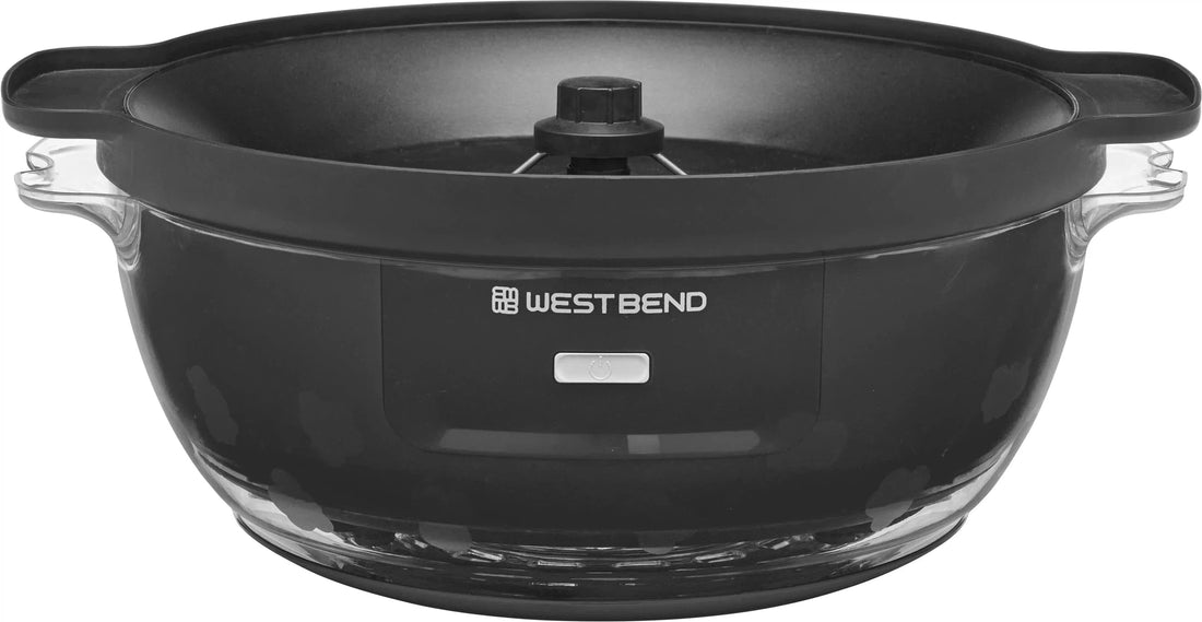 West Bend - 6 QT Black Stir-Crazy Oil Popcorn Popper Machine - PCWBSCBK13