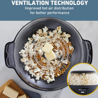 West Bend - 6 QT Black Stir-Crazy Oil Popcorn Popper Machine - PCWBSCBK13