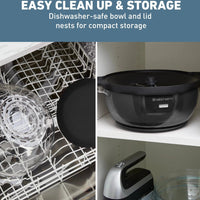 West Bend - 6 QT Black Stir-Crazy Oil Popcorn Popper Machine - PCWBSCBK13