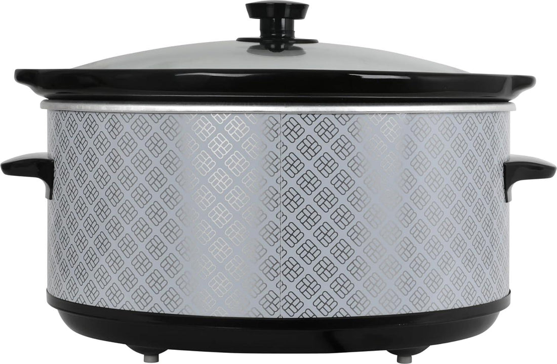 West Bend - 6 QT Ceramic Silver Manual Slow Cooker - SCWB6QPTSV13