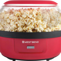 West Bend - 6 QT Red Stir-Crazy Oil Popcorn Popper Machine - PCWBSCRD13