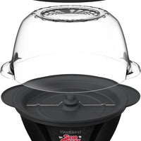West Bend - 850W, 6 QT Black Stir Crazy Stirring Oil Popcorn Machine - 82707B