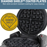 West Bend - Black Flip Belgian Style Waffle Maker - WAWBFLBK13