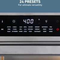 West Bend - XL Stainless Steel Air Fryer Oven with 24 Presets - AFWB26BK13