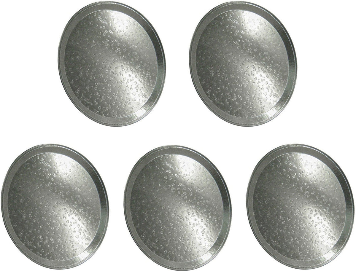 Western Plastics - 16" Foil Round Caterware Serving Tray, 25/Cs - 5516