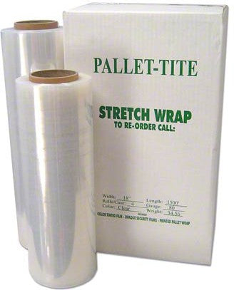 Western Plastics - 20" x 70G x 6000 ft PVC Pallet Wrap Roll with 2 sided Cling - WMF2070