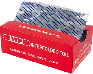 Western Plastics - 9" x 10.75" Blue Stripe Foil Pop Up Sheet, 500/bx- 642