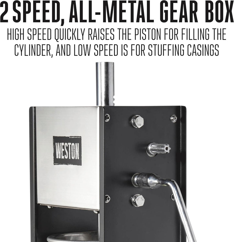 Weston - 11 Lb Dual Speed Vertical Sausage Stuffer - 86-1101-W