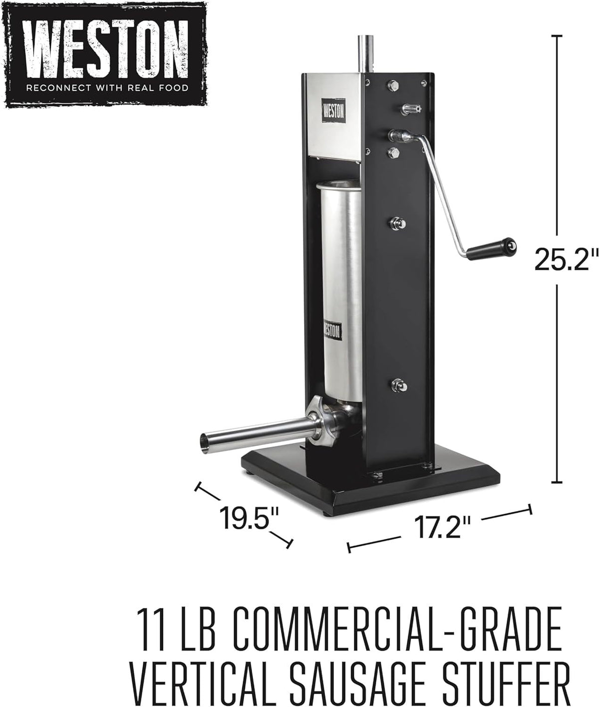 Weston - 11 Lb Dual Speed Vertical Sausage Stuffer - 86-1101-W
