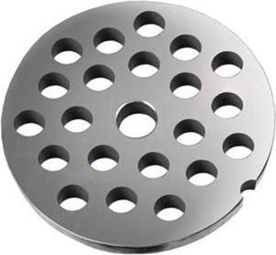 Weston - 12 mm Stainless Steel Plate For #20 & #22 Meat Grinders - 29-2212 - DISCONTINUED
