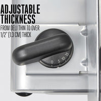 Weston - 200 W, 9" Stainless Steel Meat Slicer - 61-0901-W