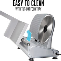 Weston - 200 W, 9" Stainless Steel Meat Slicer - 61-0901-W