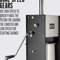 Weston - 30 Lb Dual Speed Vertical Sausage Stuffer - 86-3001-W