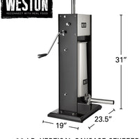 Weston - 30 Lb Dual Speed Vertical Sausage Stuffer - 86-3001-W