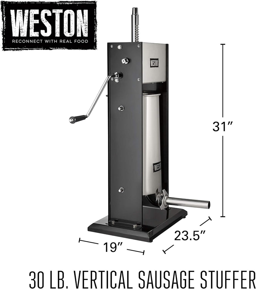 Weston - 30 Lb Dual Speed Vertical Sausage Stuffer - 86-3001-W