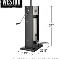 Weston - 30 Lb Dual Speed Vertical Sausage Stuffer - 86-3001-W