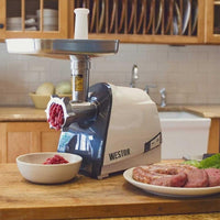 Weston - 575 W #8 Heavy Duty Electric Meat Grinder & Sausage Stuffer - 33-0201-W